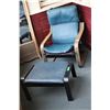 Image 1 : Ikea Leather Chair w/Foot Stool