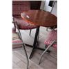 Image 3 : Patio Set - Table Top 27.5" Dia. 29" high, (4) Chairs w/ Cushions