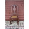 Image 1 : Antique Children's Rocking Chair w/Woven Wicker Seat