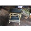 Image 3 : Woven Wicker End Table (20.5"x26.5"x23")