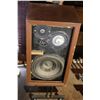Image 3 : Vintage Acoustic Research Inc. Speakers w/Solid Wood Boxes & Metal Stands on Casters - As Is