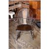 Image 1 : Antique Rocking Chair w/Wicker Back