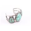 Image 2 : Old Pawn Navajo 3 Stone Cuff