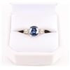Image 1 : High Quality 14K White Gold & Sapphire Ring