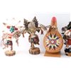 Image 3 : Lot of 6 Kachinas & Gourd