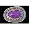 Image 1 : Large Navajo Sugalite Belt Buckle