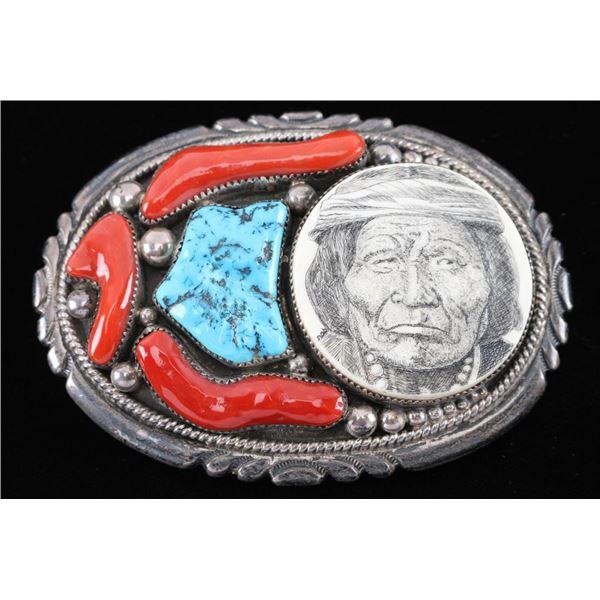 Navajo Belt Buckle