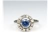 Image 1 : Lovely Classic Halo Style Blue Sapphire