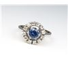 Image 2 : Lovely Classic Halo Style Blue Sapphire