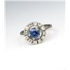 Image 4 : Lovely Classic Halo Style Blue Sapphire