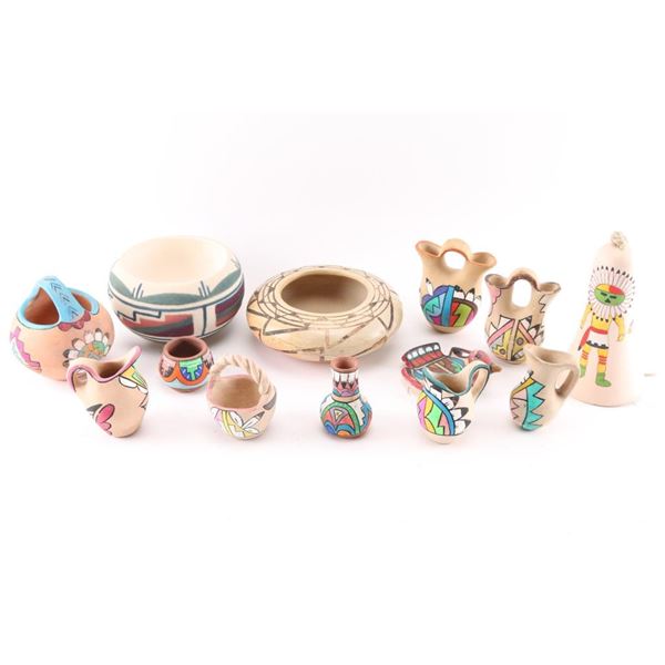 Lot of 13 Pottery Bowls