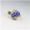 Image 4 : Striking Tanzanite and Diamond Ring