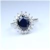 Image 2 : Beautiful Natural Blue Sapphire and Diamond