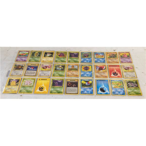 x54 OLD 1995,96,98 POKEMON COLLECTORS CARDS M/MN