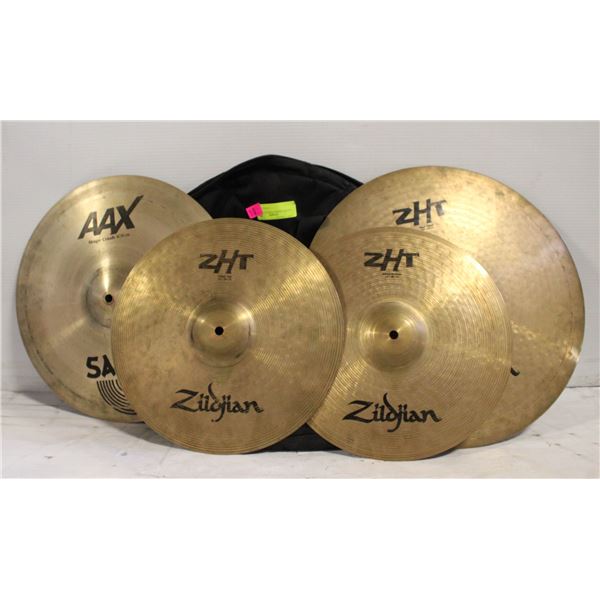 SET OF 4 SABIAN CYMBALS