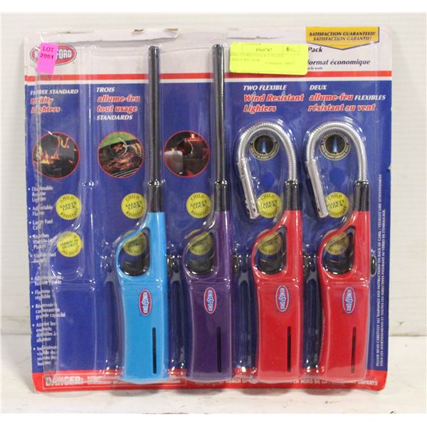 KINGSFORD 4 PACK UTILITY LIGHTERS- NEW