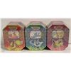 Image 1 : LOT OF 3 SEALED POKEMON GX TINS 4 PACKS PER TIN