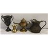 Image 1 : 4 BRASS PITCHERS
