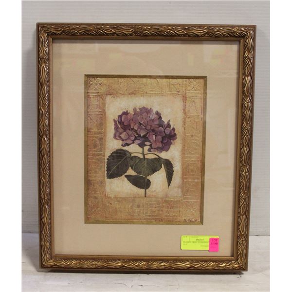 FRAMED PRINT HYDRANGEA 17" X 14.5"
