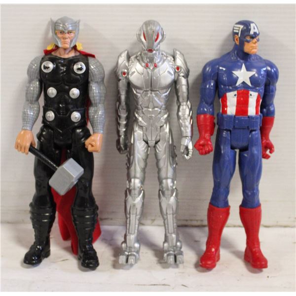 3 MARVEL FIGURES