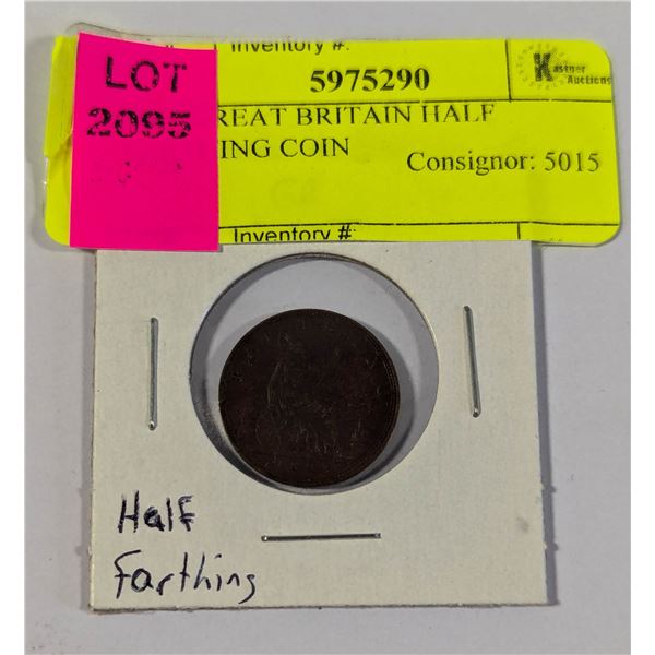 1893 GREAT BRITAIN HALF FARTHING COIN
