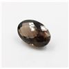 Image 1 : 39.0 CTS NATURAL OVAL CUT SMOKEY QUARTZ GEM