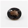 Image 1 : 42.1 CTS NATURAL OVAL CUT SMOKEY QUARTZ GEM