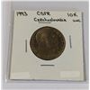 Image 1 : 1993 CZECHOSLOVAKIA 10K COIN, UNCIRCULATED