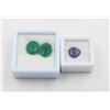 Image 1 : #245-UNHEATED TANZANITE 4.50CT  & GREEN JADE 15.10