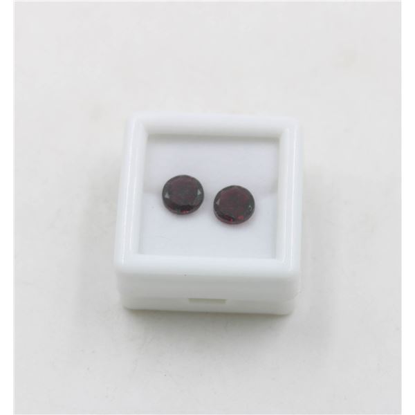 #195- UNHEATED DARK RED GARNET GEMSTONES 3.35 CT