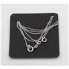 Image 1 : #120- STERLING SILVER NECKLACE  2 PCS /18"
