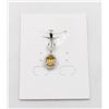 Image 1 : #65-UNHEATED CITRINE  & CZ GEMSTONE PENDANT
