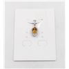 Image 1 : #52-UNHEATED CITRINE  & CZ GEMSTONE PENDANT