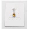 Image 1 : #55-UNHEATED CITRINE  & CZ GEMSTONE PENDANT