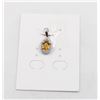 Image 1 : #57-UNHEATED CITRINE  & CZ GEMSTONE PENDANT