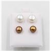 Image 1 : #141-NATURAL AKOYA PEARL EARRINGS