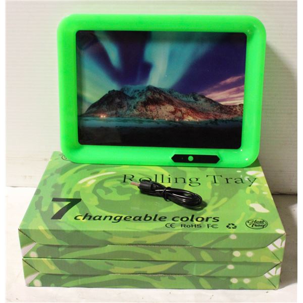 2 PACKS - 7 COLOR CHANGING LED GLOW PLASTIC USB