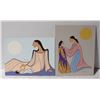 Image 1 : 3 LOCAL ARTIST ESTATE NATIVE ART PAINTINGS