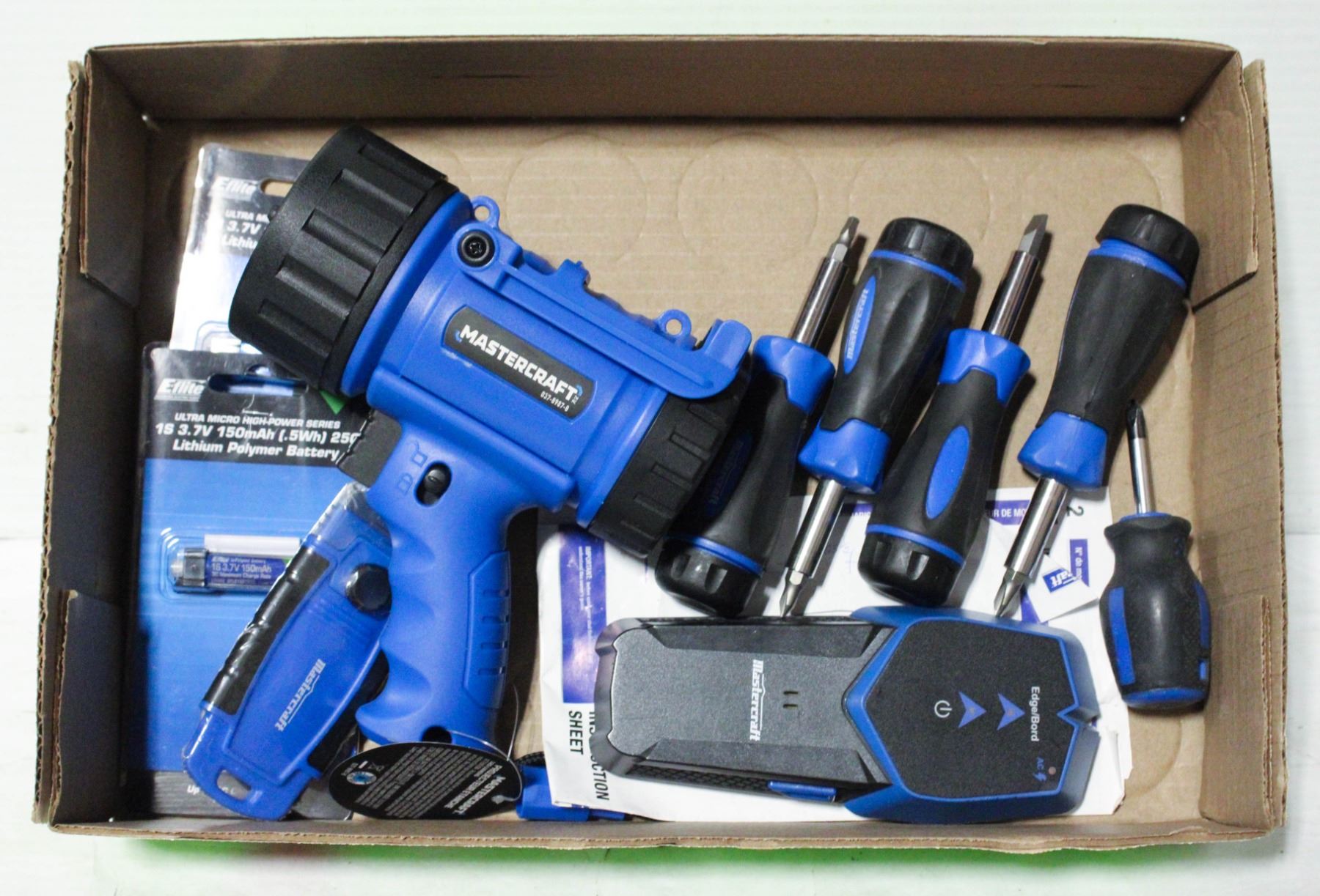 MASTERCRAFT ASSORTED TOOLS- BOX LOT