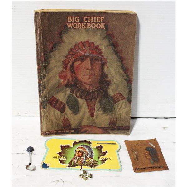 VARIOUS VINTAGE FIRST NATIONS THEMED ITEMS