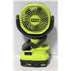 Image 1 : RYOBI RECHARGEABLE 18V CLAMP FAN W/ BATTERY