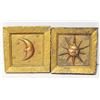 Image 1 : WHIMSICAL SUN & MOON DECORATIVE WALL HANGING 2PC