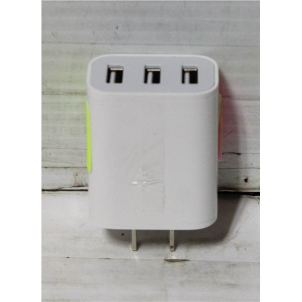 WALL CHARGER WITH 3 USB SLOTS