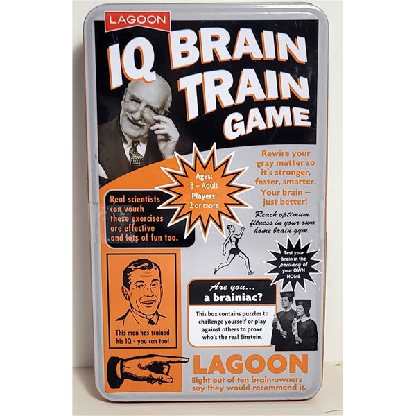 9)  IN ORIGINAL TIN, IQ BRAIN TRAIN GAME, CHALLENG