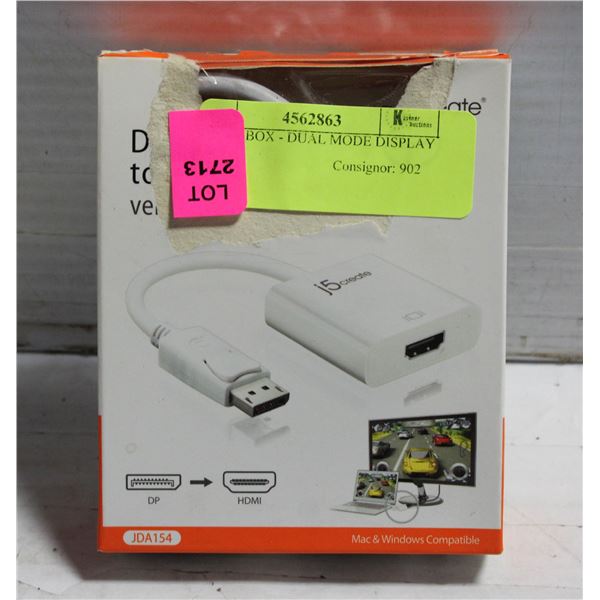 NEW IN BOX - DUAL MODE DISPLAY PORT