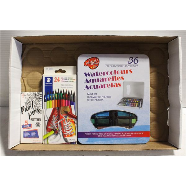 WATERCOLORS/PAINT PENS & MORE