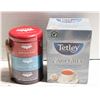 Image 1 : 2 NEW TEAS 80 BAG TETLEY EARL GREY & JUST TEA 3