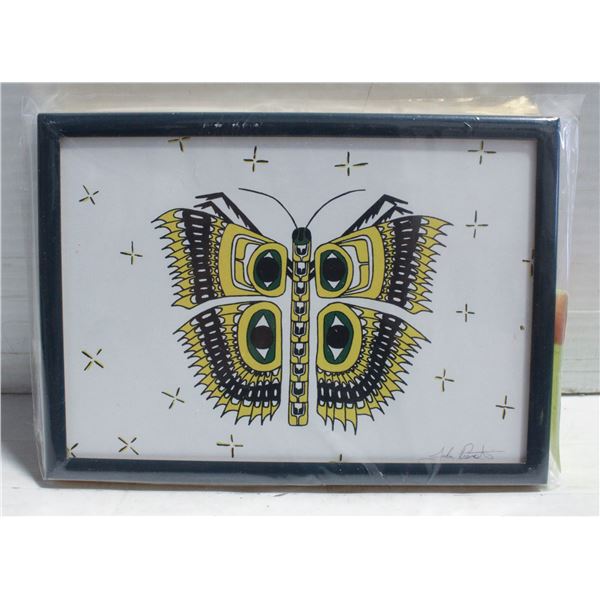 ART BY JOHN PREVOST BUTTERFLY 2021 5" x 7" FRAME