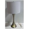 Image 1 : CONTEMPORARY BRUSHED NICKEL 27" ACCENT LAMP