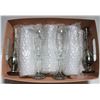 Image 1 : NEW 8 WINE GLASSES WITH GRAPE PEWTER ACCENTS &